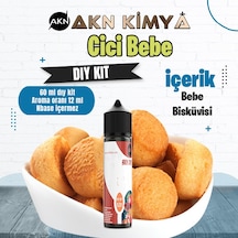 Cici Bebe Dıy Kit Bebe Bisküvisi Gıda Aroması %20 Oranda Aroma İçerir Hazır Değildir 60ml