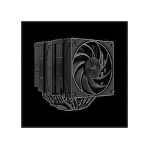 Sama A60b Black 2x120mm Mono Fan Kule Tipi Hava Soğutma 6 Adet Gelişmiş Siyah Kaplamalı Bakır Isı Borusu Cpu Fan 1