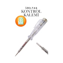 135 Mm Elektrik Kontrol Kalemi Tornavida Düz Uçlu Gerilim Kontrolörü Voltaj Test Cihazı Faz Kontrol Kalemi
