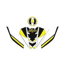 Kawasaki Ninja 500 Tank Pad Set 001 Sarı Siyah