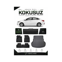 Hyundai Accent Blue 2013 Model Aracınıza Özel 4d Karbonlu Kauçuk Paspas Takımı Ve Bagaj Havuzu