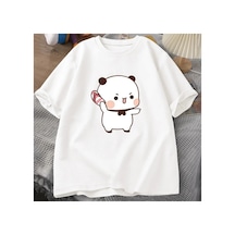 Tarzsokak Sevimli Bubu Atma Flip-flop T Shirt Erkek Kadın Komik Karikatür Dudu T-shirt Pamuk Yaz Baskı Beyaz