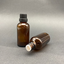 100ml Kahvrengi Şişe, İçten Damlalıklı Kapak,24 Adet Siyah Damlatmalı Kapak, Esans Şişesi, Boş Şişe, Aroma Şişesi