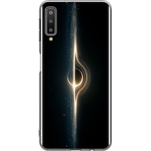 Samsung Galaxy A7 2018 Uyumlu Galaksi Uzay Baskılı Silikon Kılıf Renkli
