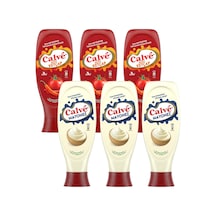 Calve Ketçap Acılı 610 Gr & Mayonez 540 Gr 6 Li Karma Paket