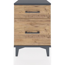 Arges Komodin 2 Çekmeceli 44x30x64 Antrasit-çam Antrasit