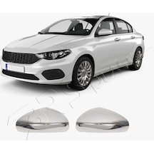 Fiat Egea Uyumlu 2015 Ve Üzeri Krom Ayna Kapağı 2 Parça Paslanmaz Çelik