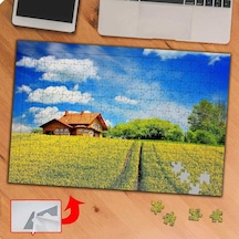 Çiçek Arasında Minik Ev 240 Parça Puzzle Yapboz Tablo-ks70476