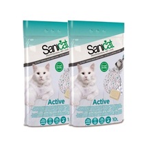 Active Topaklaşan Marsilya Sabunu Kokulu İnce Kedi Kumu, 2 X 10 Lt