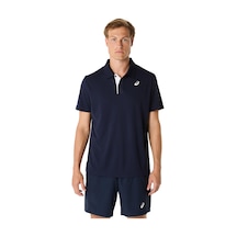 Asics Court Polo Erkek Lacivert Kısa Kollu Tshirt 2041a340-400 Lacıvert
