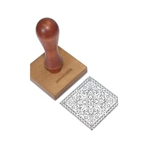 Tr Kişiye Özel Ahşap Mühür Damga 20x20 Kare Mad20x20