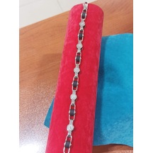 Firuze Gümüş Spor Takı Tasarımı Çelik Bileklik F16001001