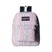 Jansport Superbreak Renkli Noktalı Sırt Çantası Beyaz