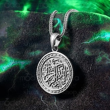 Modasilvers 925 Ayar Gümüş Besmele Yazılı Erkek Kolye Gümüş