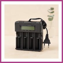 Gees Global 4 Yuvalı Li-ion Pil Şarj Cihazı 3000ma 4.2v 18650/26650/16340 Uyumlu Gbzs