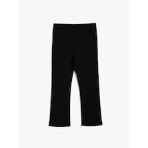 Koton Basic Tayt Beli Lastikli Siyah 5wmg40001ak Siyah