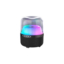 Lecoo RS19 Kablosuz 10W RGB Bluetooth/USB/AUX/SD Kart Taşınabilir Hoparlör Siyah