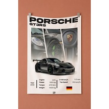 Gt3rs Porsche Dekoratif Duvar Örtüsü Duvar Halısı Reaste