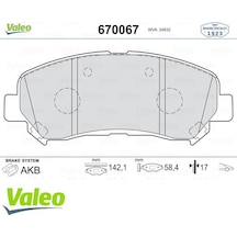 VALEO 670067 ÖN BALATA QASHQAI 1.5 DCİ-1.6-2.0-2.0 DCİ 07- XTRAI