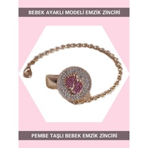 Sahi Aksesuar Bebek Ayak Modeli Emzik Zinciri Bezyı359 Çok Renkli