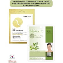 Dermal 3 Katmanlı Gold Göz Maskesi + Zeytin Özlü Kolajen Maskesi 23 G