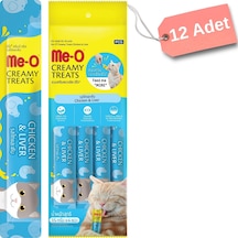 Me-o Creamy Kedi Ödül Maması Tavuk Ve Ciğer 12'li 15 Gr