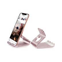 Cbtx Taşınabilir Alüminyum Alaşımlı Masaüstü Telefon Tutucu 7 İnç Tablet Standı - Gül Altın Altın Gül