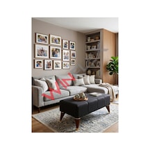 Winflex Şık Ve Fonksiyonel Dekoratif Puf 38x100 Cm Antrasit