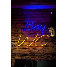 Bay Wc Neon Led Tabela Ölçü: 60x40 Cm