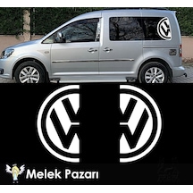 Volswagen Yarım Logo Yan Cam Oto Sticker