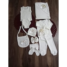 Petite Ponponbaby 10 Lu Hastane Çıkışı Setikraliçe Taçlı Gold Beyaz
