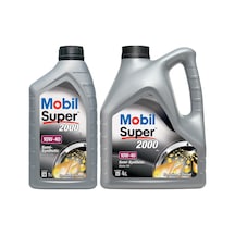 Mobil Super 2000 X1 10W-40 Yarı Sentetik Motor Yağı 4 L + 1 L