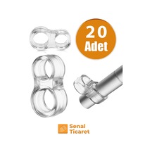 20 Adet Şeffaf Kapı Durdurucu Silikon Kapı Pencere Kolu Tutucu Kapı Kolu Tamponu Diğer