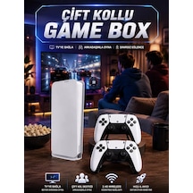 3d Çift Oyun Kollu 4k Hd Ekran Nostaljik 20.000 Oyunlu Beyaz Game Box Mh-hs4170-7046