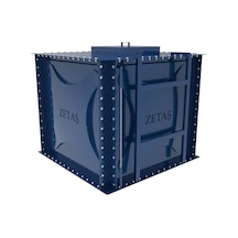 Zetaş Sıvı Membran Kaplı Modüler Su Deposu Mavi 2500 L