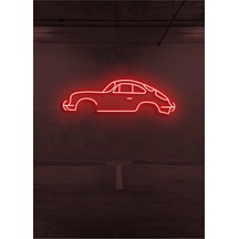 Twins Led Rent A Carlara Özel Retro Araba Figürlü Neon Tabela Kırmızı Model:model:29203366