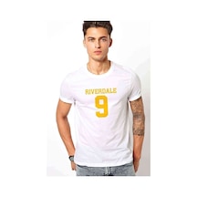 Riverdale 9 Baskılı Beyaz Erkek Tshirt (530964409)