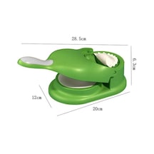 Yeşil 2 In1 Hamur Yapma Makinesi Dıy Kiti Sarıcı Baskı Makinesi Manuel Emek Tasarrufu Sağlayan Mantı Empanadas Hamur Cilt Kalıplama Makinesi Mutfak Alet