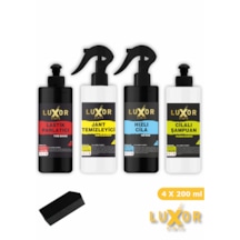 Luxor Kimya 200ml 4'lü Oto Bakım Seti Oto Yıkama Seti