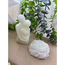 Bernami Mum Pinterest Offcial 1 Adet Sarılan Çift 1 Adert Şakayık Çiçeği Vanilya Kokulu Mum Diğer