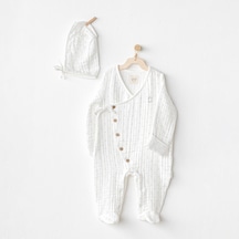 Andywawa Wawa Boys Bebek Tulum Takım Ac24734 Beyaz White