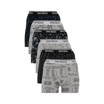 Deddix Menbox 6'lı Desenli Likralı Klasik Erkek Boxer KARIŞIK Deddix Menbox 6'lı Desenli Likralı Klasik Erkek Boxer KARIŞIK