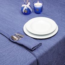 Taşlanmış Indigo Denim Pamuk Runner Açık Bej