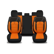 Minderland K1 - Suzuki Splash İle Uyumlu Koltuk Kılıfı, Tam Takım/turuncu-siyah