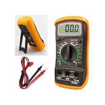 Lcd Dijital Multimetre Voltmetre Ac Dc Voltage Otomatik Ranging Multi Metre Test Cihazı Circuit Checker Buzzer Sarı