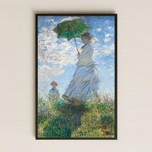 Şemsiyeli Kadın Monet Pvc Tablo - Dekoratif Sanat Pvc Tablo