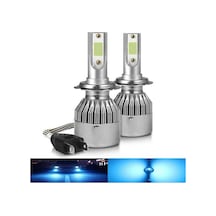 Opel Corsa 2000 - 2006 Uzun Far Nkt Led Şimşek Etkili Buz Mavi H7