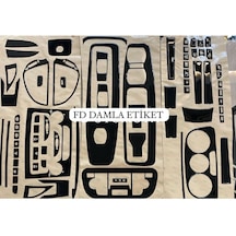 Fiat Doblo D4 Full Set Maun Kaplama Set Piano Black Renk Özel Dizayn