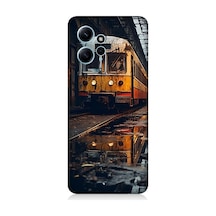 Xiaomi Redmi Note 12 Uyumlu Eski Metro İstasyonu Ve Tren Desenli Silikon Kılıf