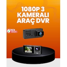Araç İçi Güvenlik Kamerası 3 Kanallı, 24 Saat Park Kaydı Destekli 47909767